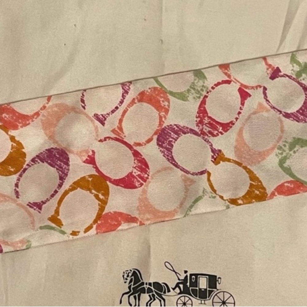 Vintage Poppy/scribble Coach Scarf - Picture 5 of 7